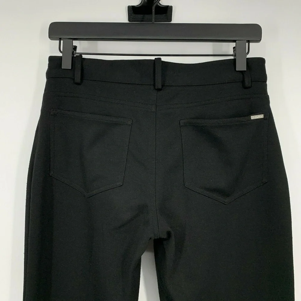 Calvin Klein Pants Womens Size 2 Black Ponte Knit Flare Mid Rise Stretch - Picture 6 of 8